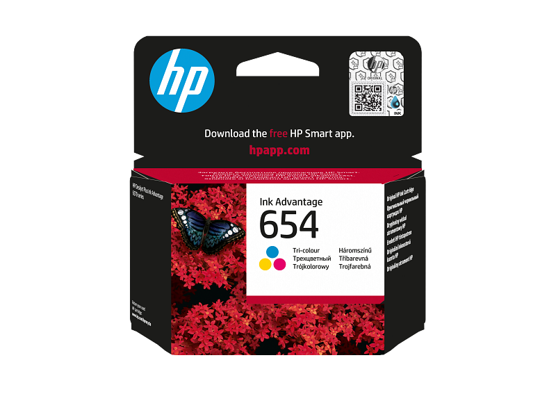 HP 654 Tri-color Original Ink Advantage Cartridge (7FP38UE)
